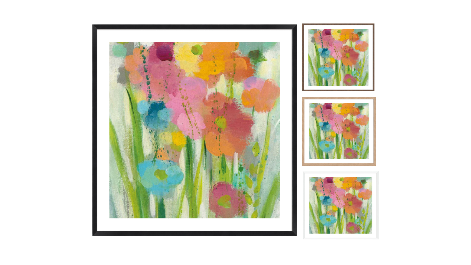 La Grolla Longstem Bouquet I Square II Frame Wall Art