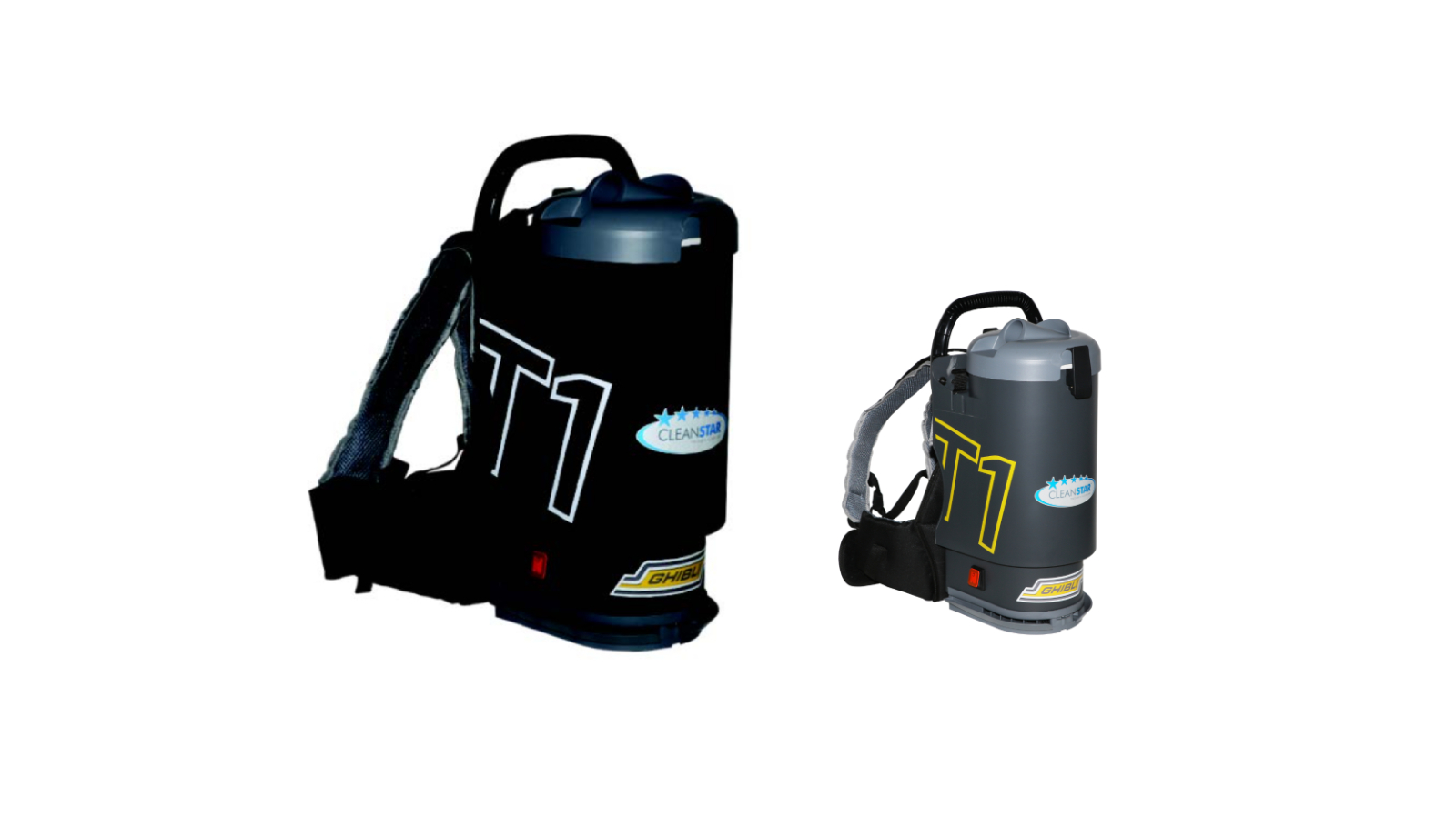 Ghibli Backpack Commercial Vacuum with Grey Lid