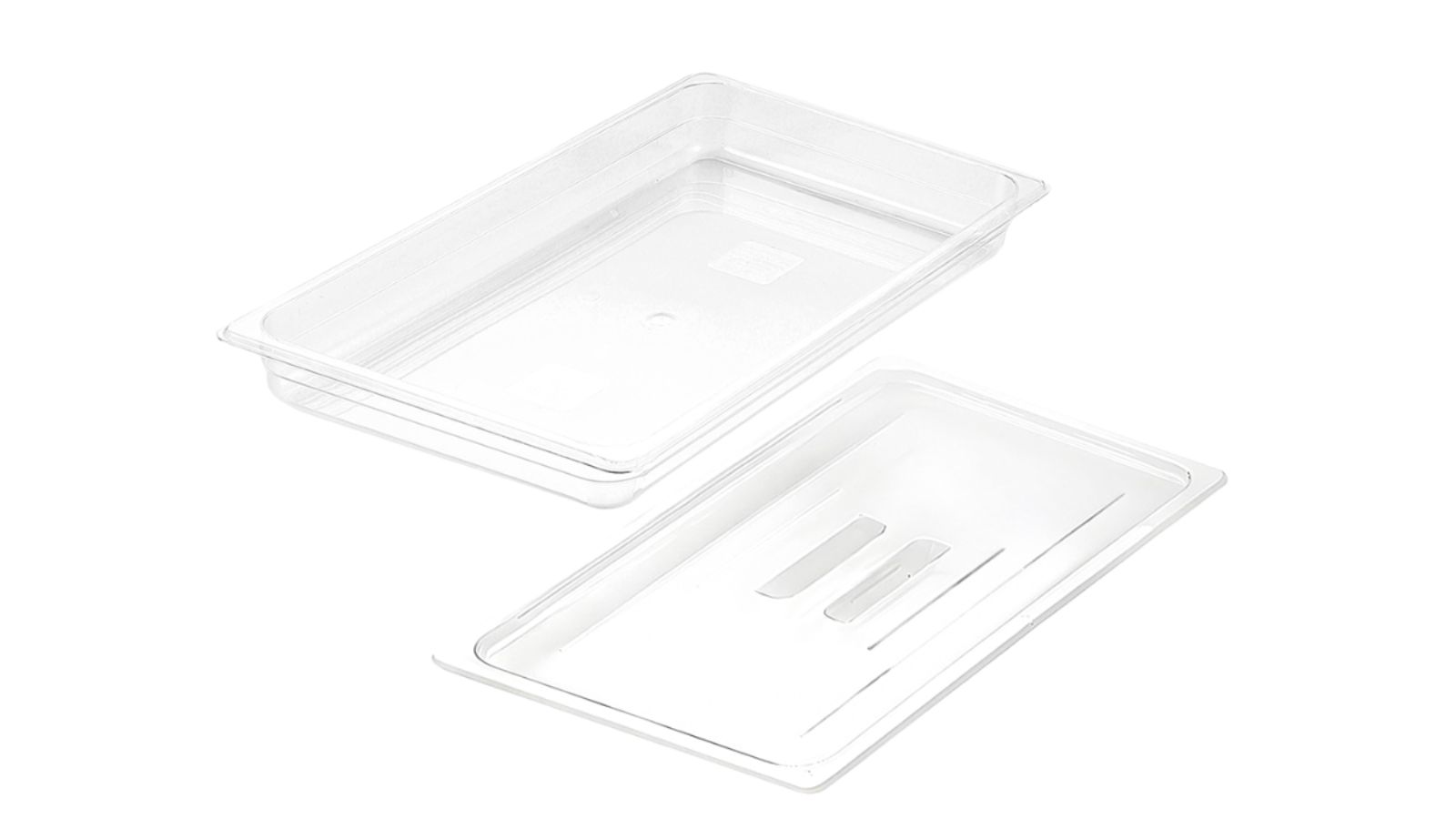 Soga Clear Gastronorm GN Pan 1/1 Food Tray Storage with Lid - 6.5cm