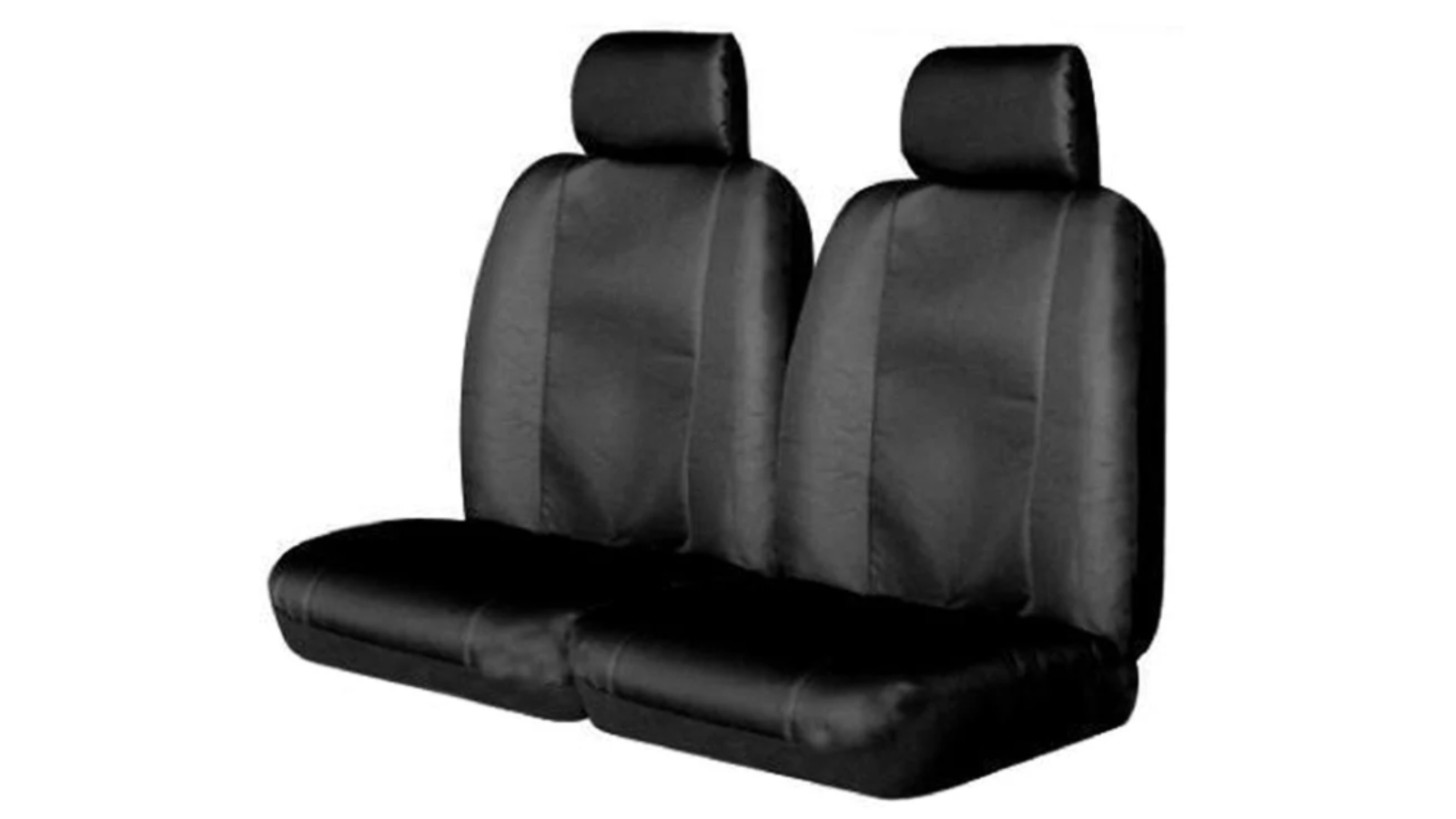 My Car Universal Size Stallion Canvas Rear Seat Cover - Black