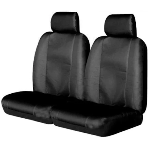 My Car Universal Size Stallion Canvas Rear Seat Cover - Black