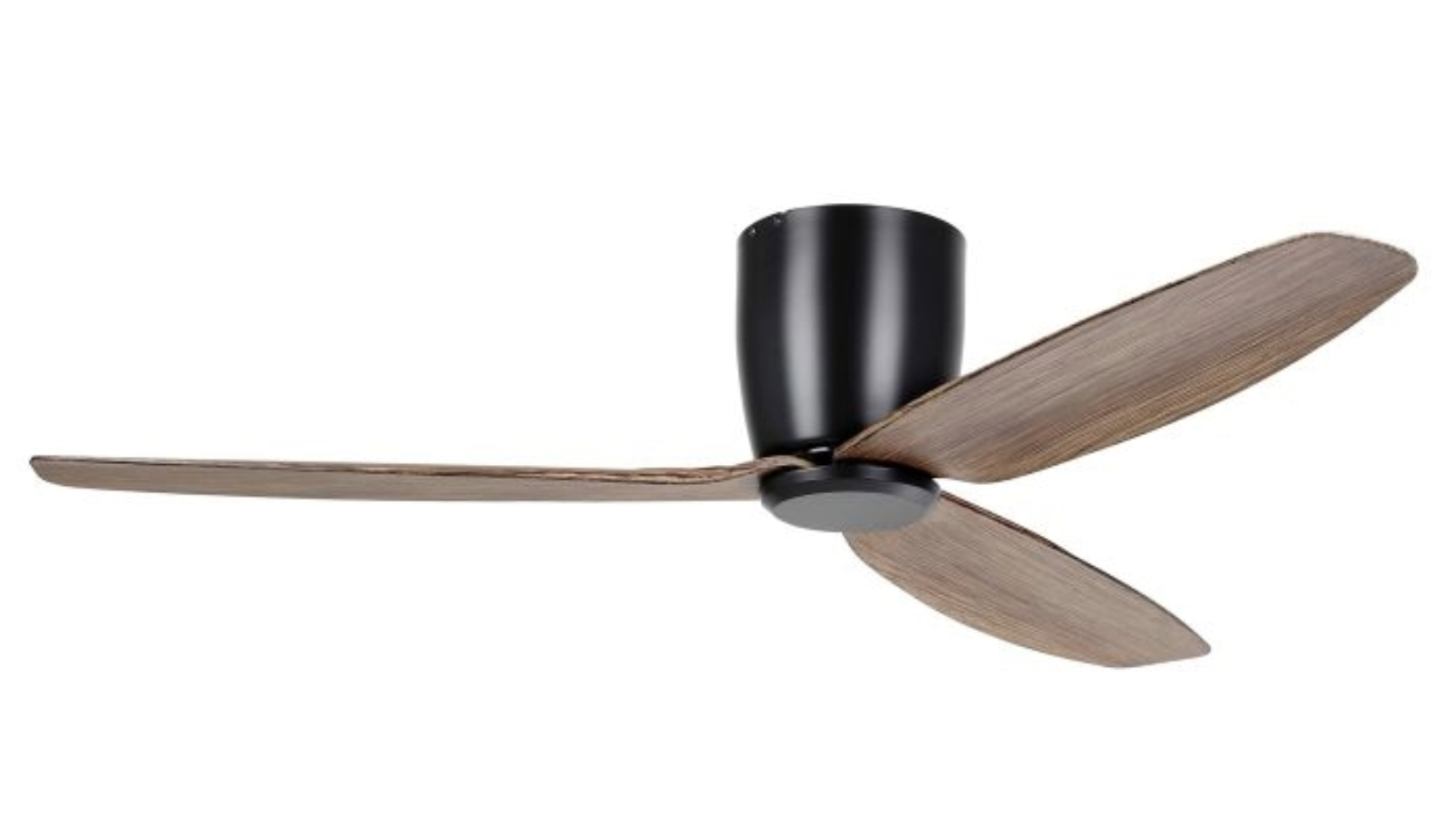 Eglo Seacliff 52 DC Fan - Black/Light Walnut