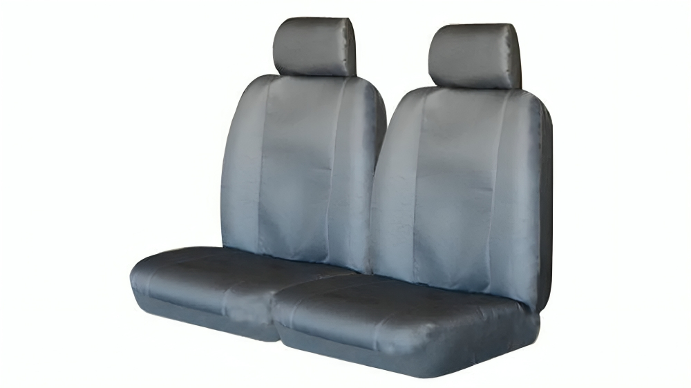 My Car Universal Size Stallion Canvas Rear Seat Cover - Grey