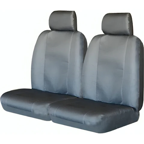 My Car Universal Size Stallion Canvas Rear Seat Cover - Grey