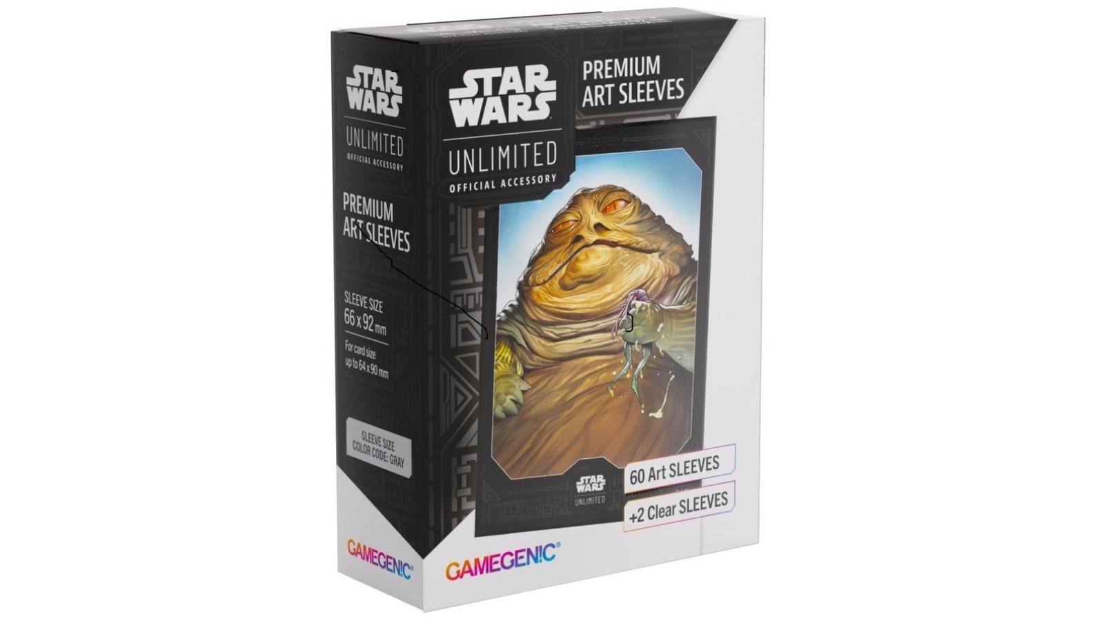 Gamegenic 62 Piece 6.6 x 9.2cm Star Wars Unlimited Premium Art Sleeves - Jabba the Hutt