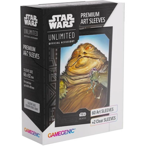 Gamegenic 62 Piece 6.6 x 9.2cm Star Wars Unlimited Premium Art Sleeves - Jabba the Hutt