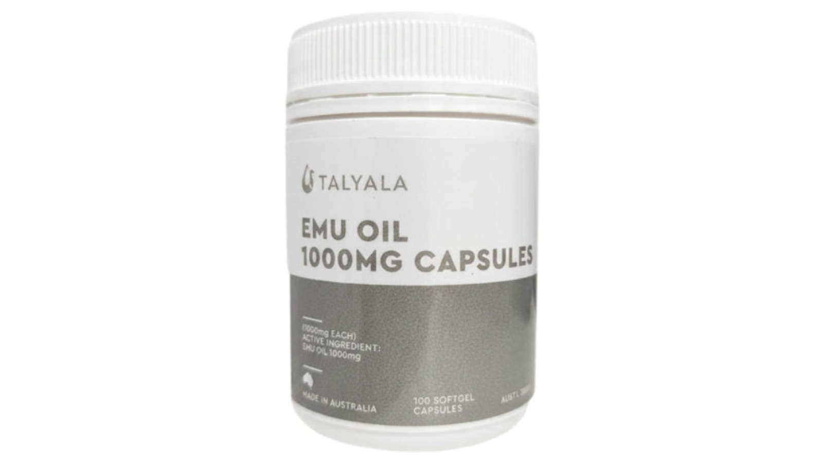 Talyala 1000mg Emu Oil Capsule Bottle