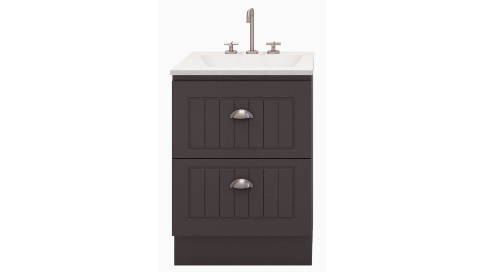 Austin Cambridge Plus 600mm Floor Standing Vanity with Centre Bowl Regal Mineral Composite Top