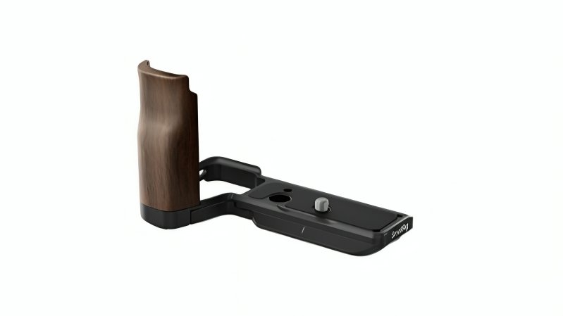 SmallRig 4864 L-Shape Mount Plate with Wooden Handle for Sony ZV-E10 II