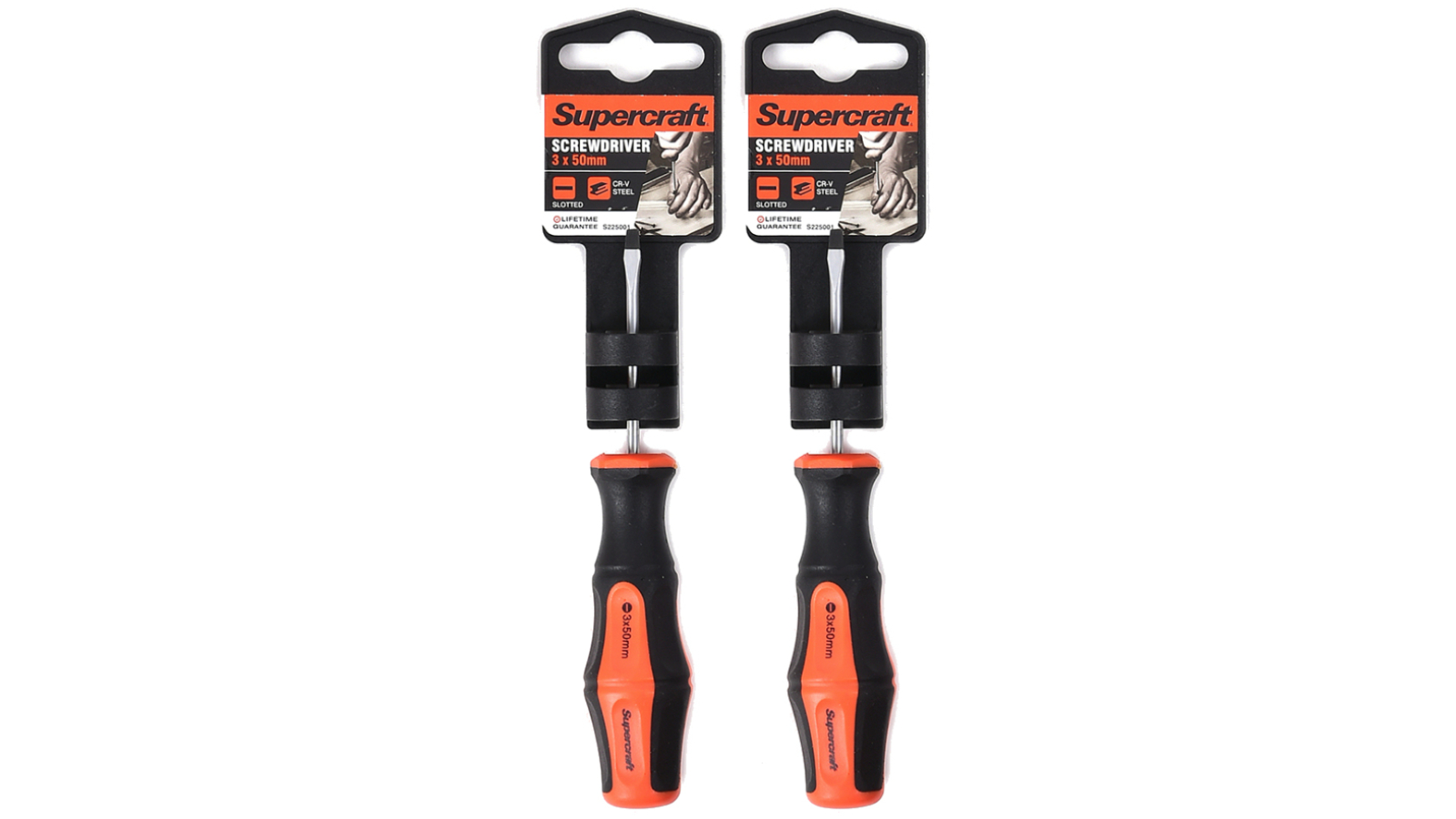 Supercraft Pack of 2 CR-V Screwdriver 3 x 5cm