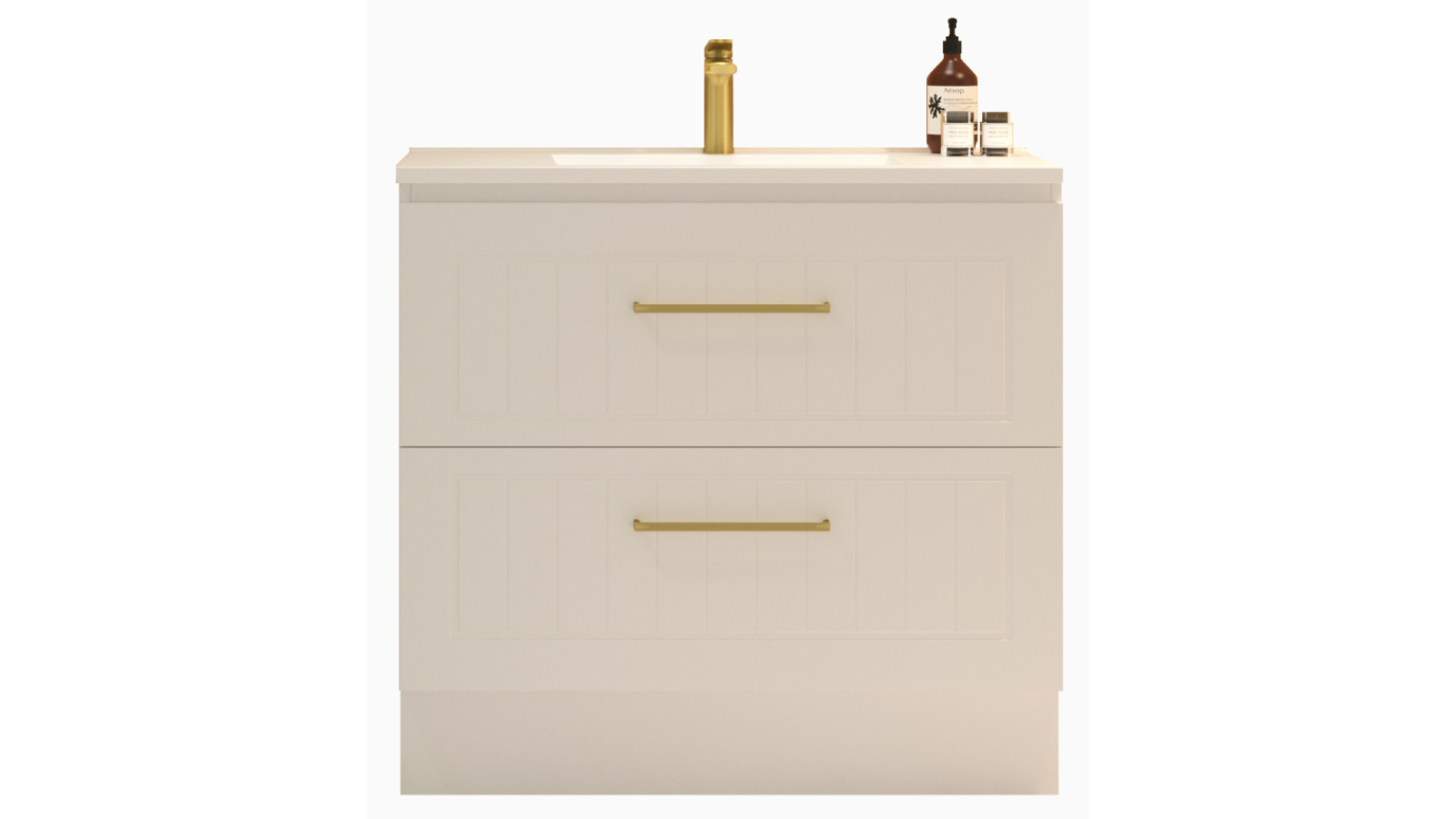 Austin Cambridge Plus 900mm Floor Standing Vanity with Centre Bowl Regal Mineral Composite Top