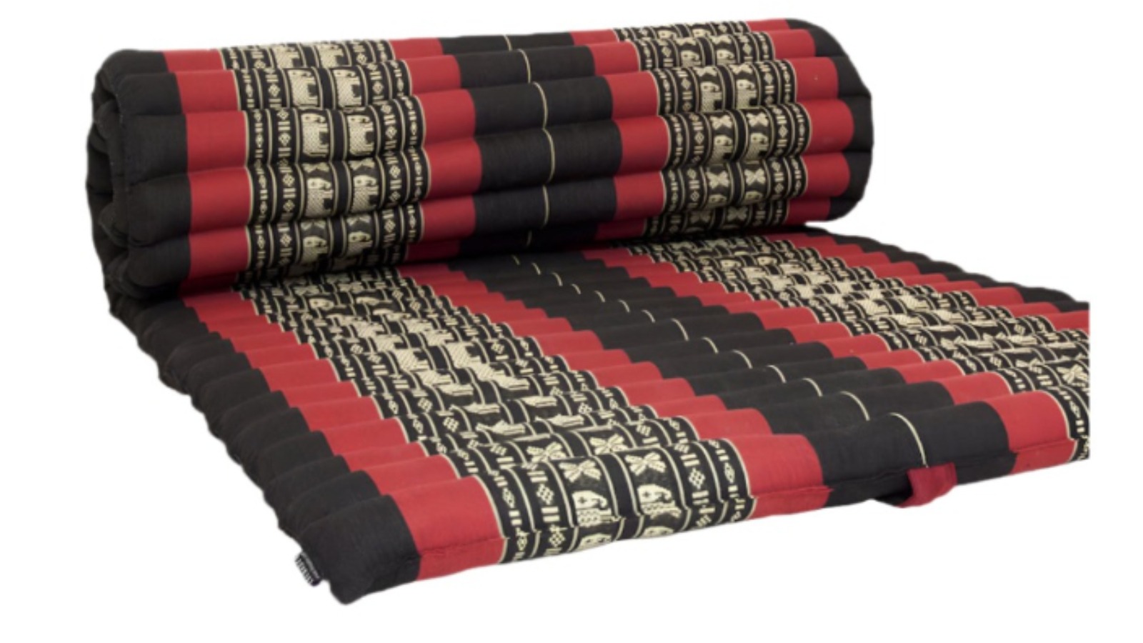 Mango Trees Handmade Thai Kapok Roll-Up Mattress Organic Sleeping Mat - Red