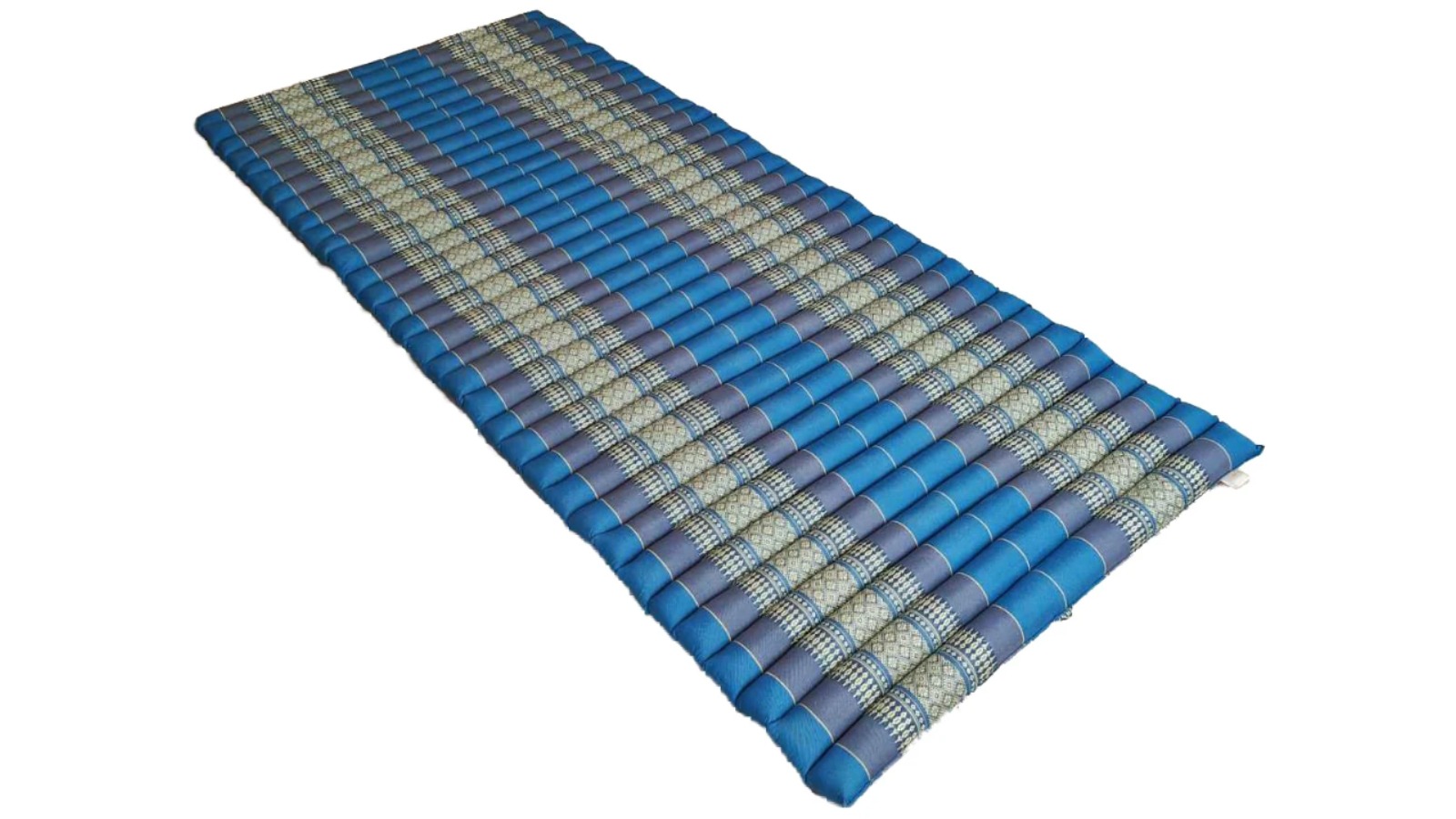 Mango Trees Handmade Thai Kapok Roll-Up Mattress Organic Sleeping Mat - Blue