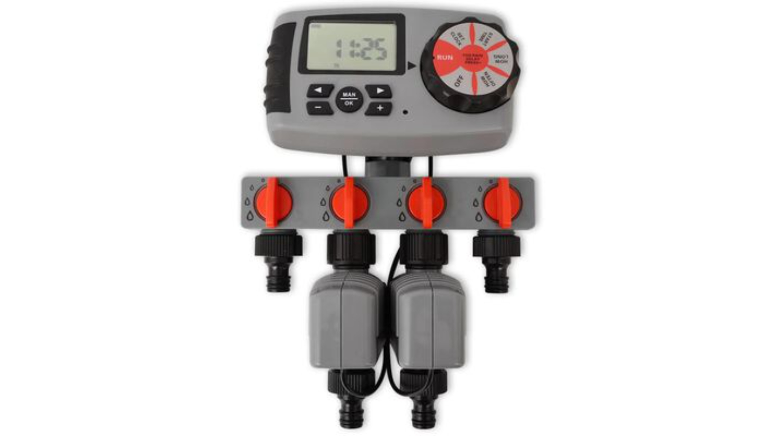 vidaXL 3V Automatic Irrigation Timer with 4 Station
