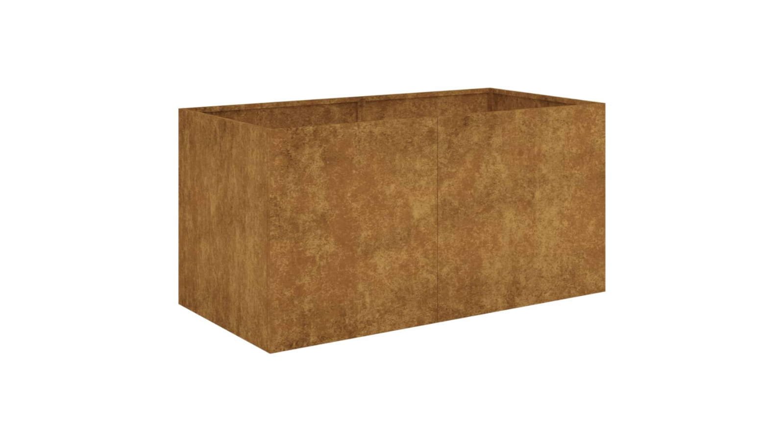vidaXL Corten Steel Planter - 40 x 80 x 40cm