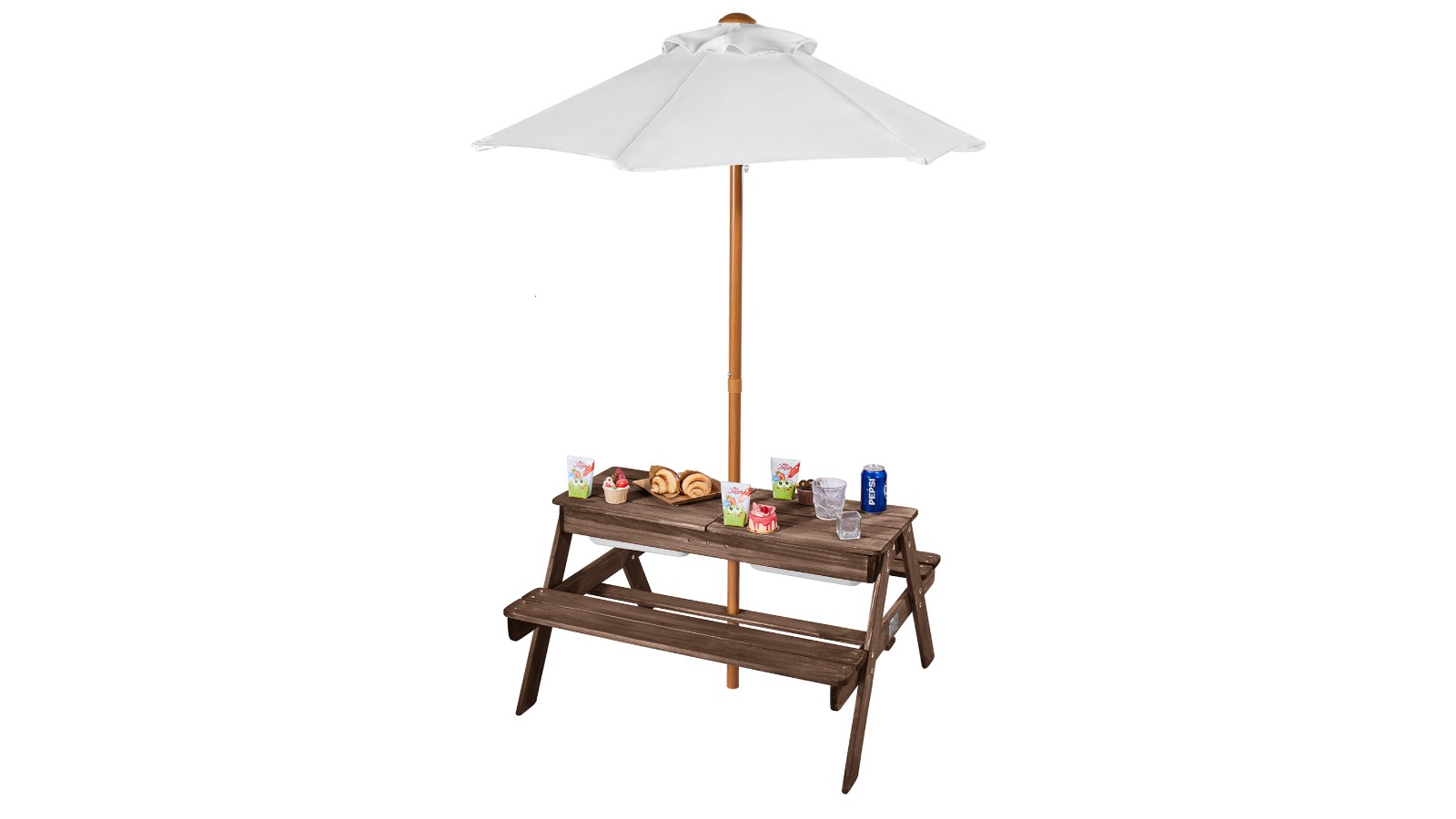 Vevor Wooden Picnic Table and Bench Set