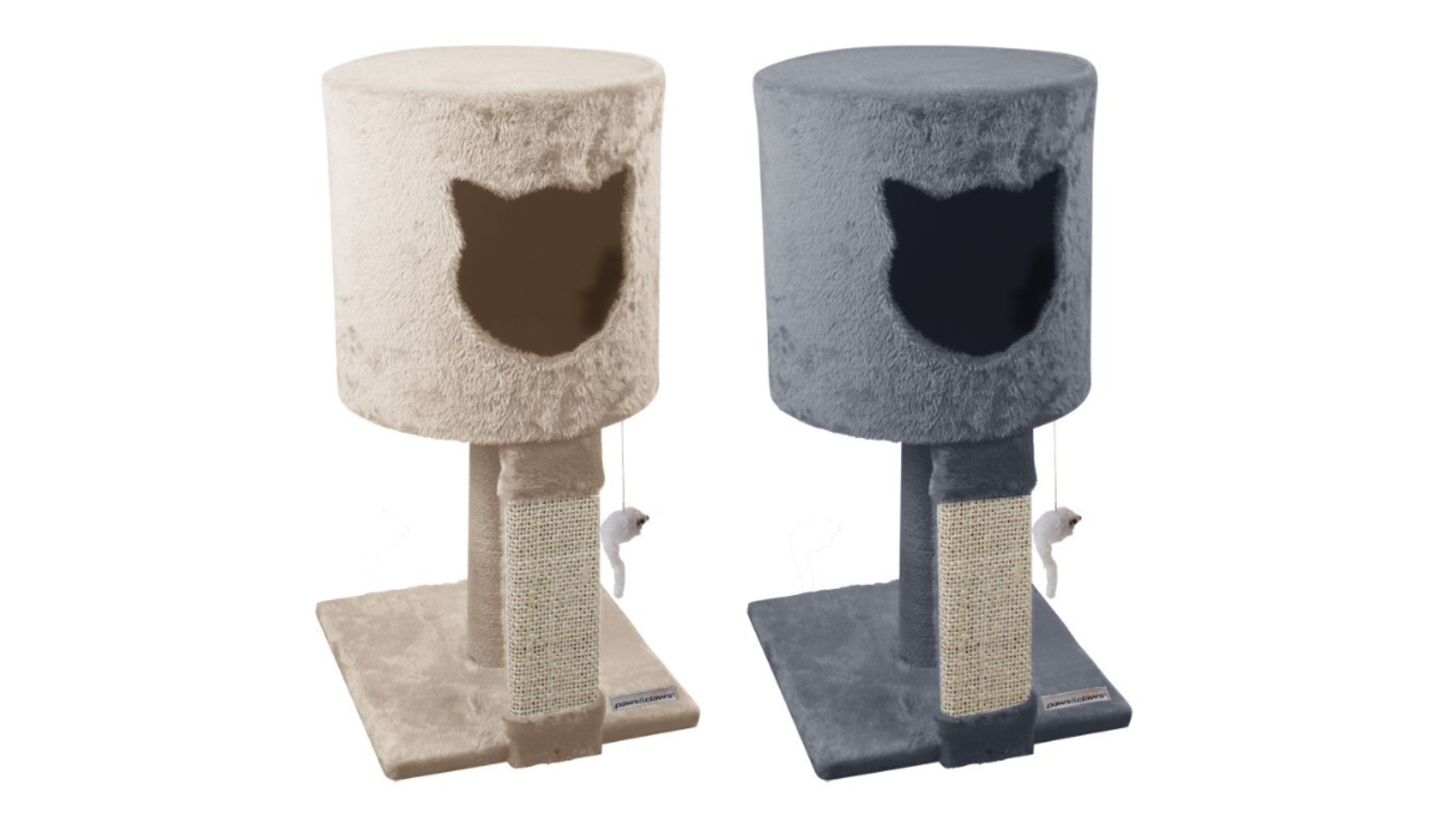 YES4PETS Beige/Grey Cat Tree Scratcher Post Pole - 60cm