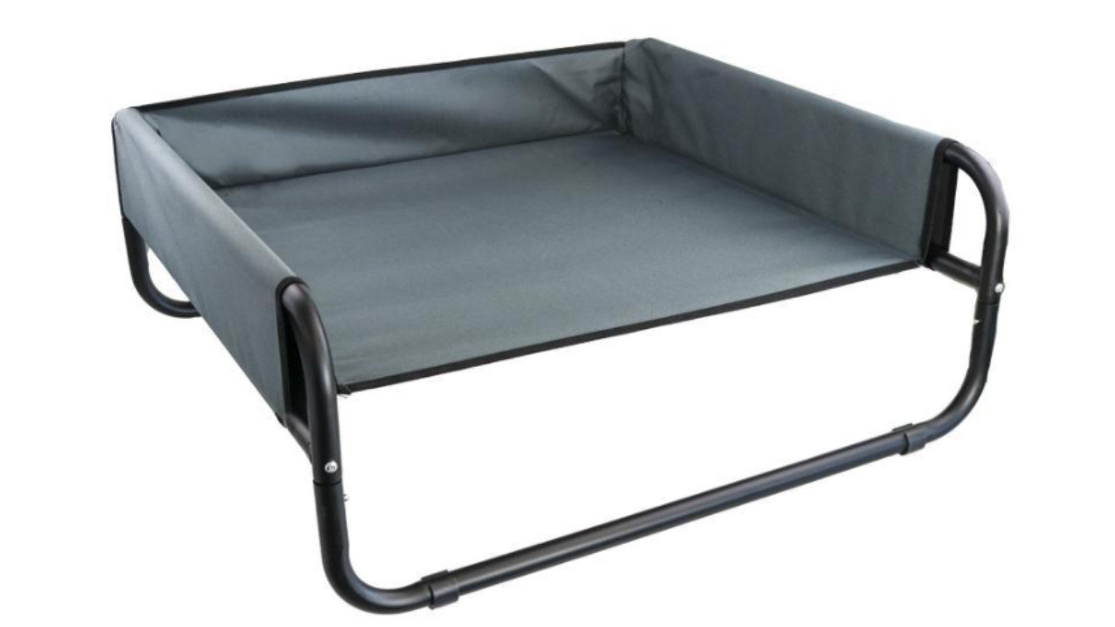 YES4PETS Large Dog Walled Suspension Trampoline Hammock Bed - Grey/Black 