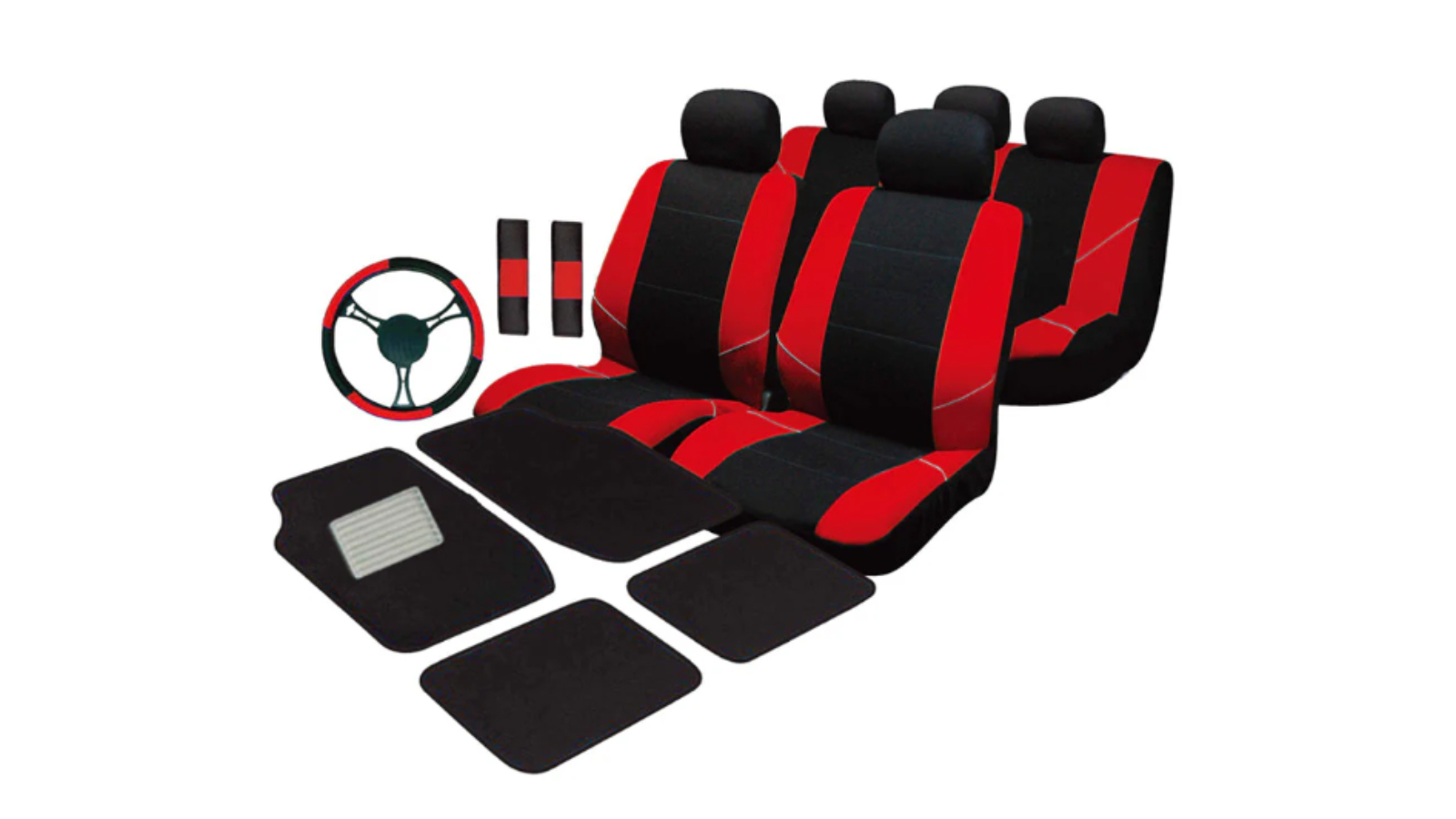 My Car Universal Ultimate Car Accessories Value Pack - Red