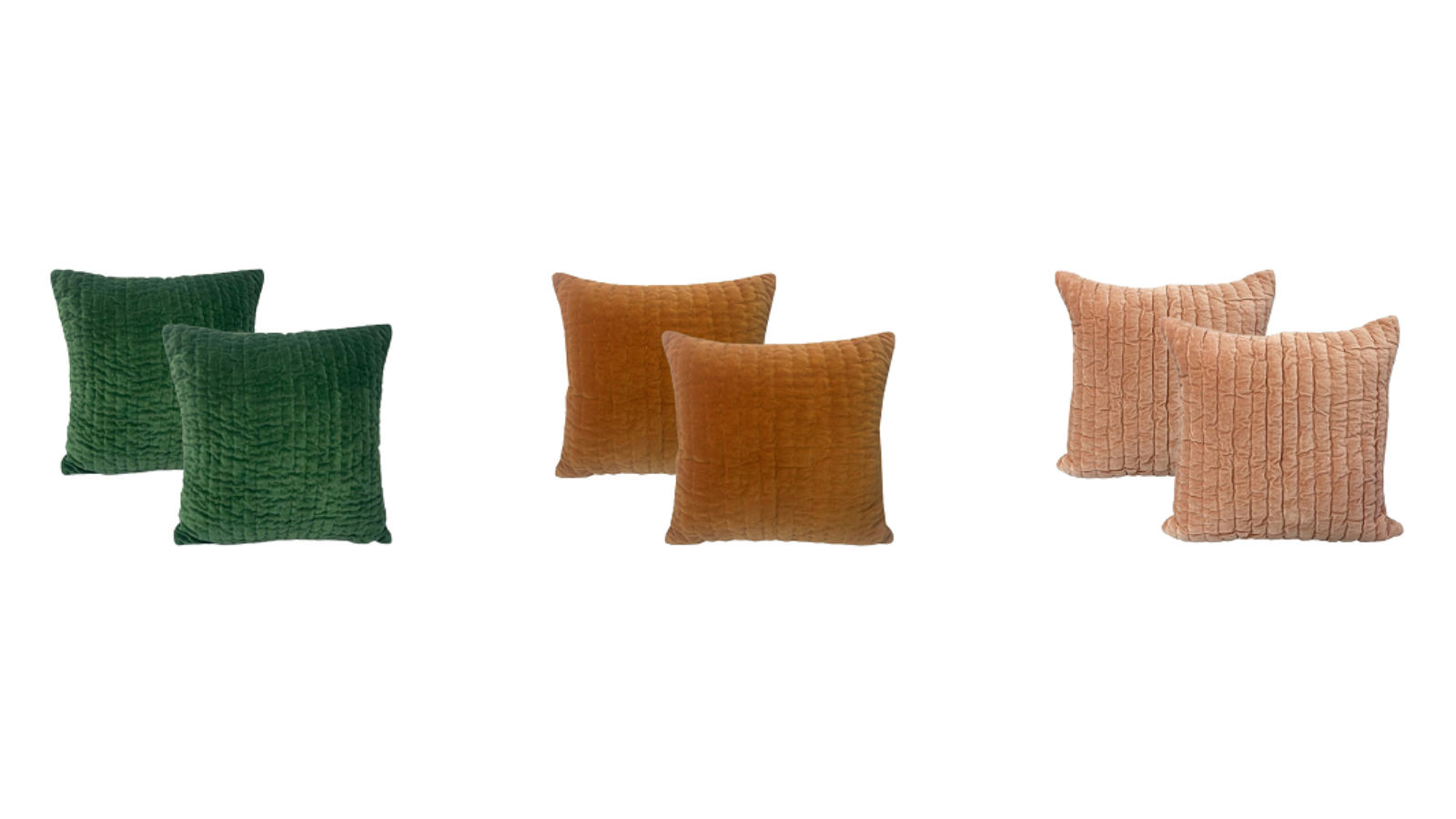 Cloud Linen Set of 2 Minerva Velvet Emroidered Cushion