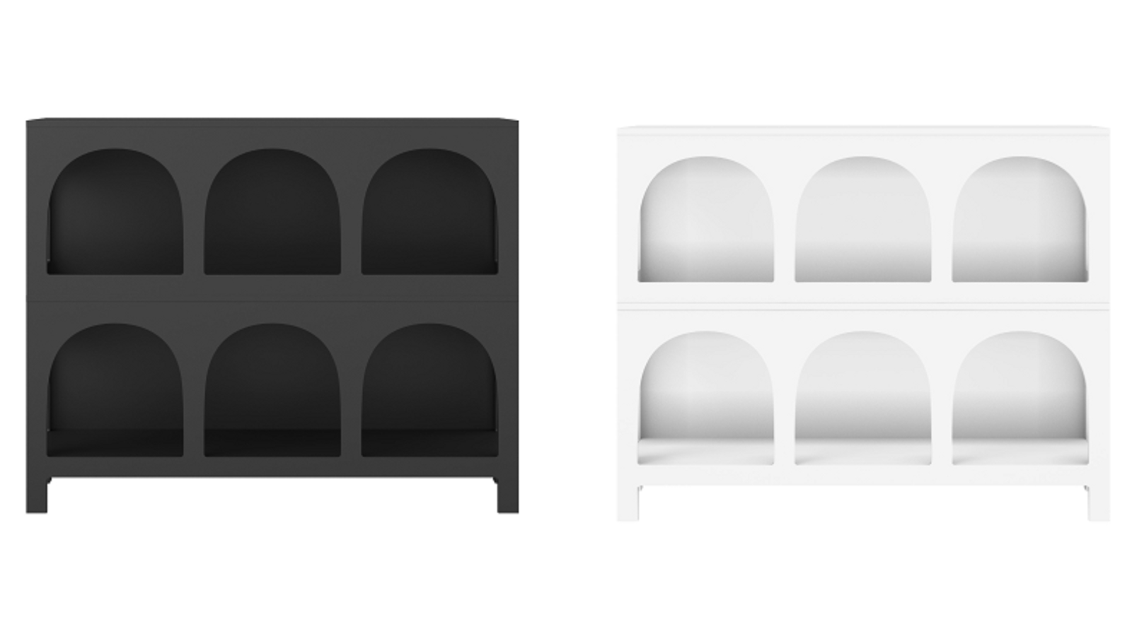 Oikiture Bookcase Shelving Unit Display Stand