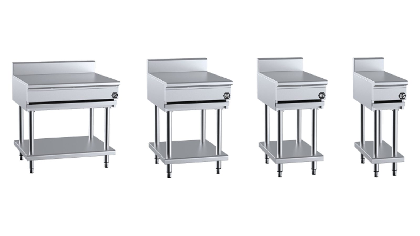 B+S Black 304 Grade Stainless Steel Infill Bench | Harvey Norman