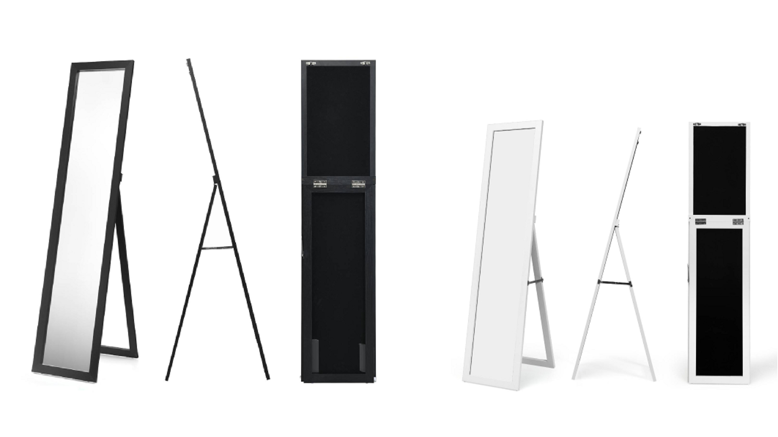 Costway Full-Length Wooden Freestanding Wall Mirror