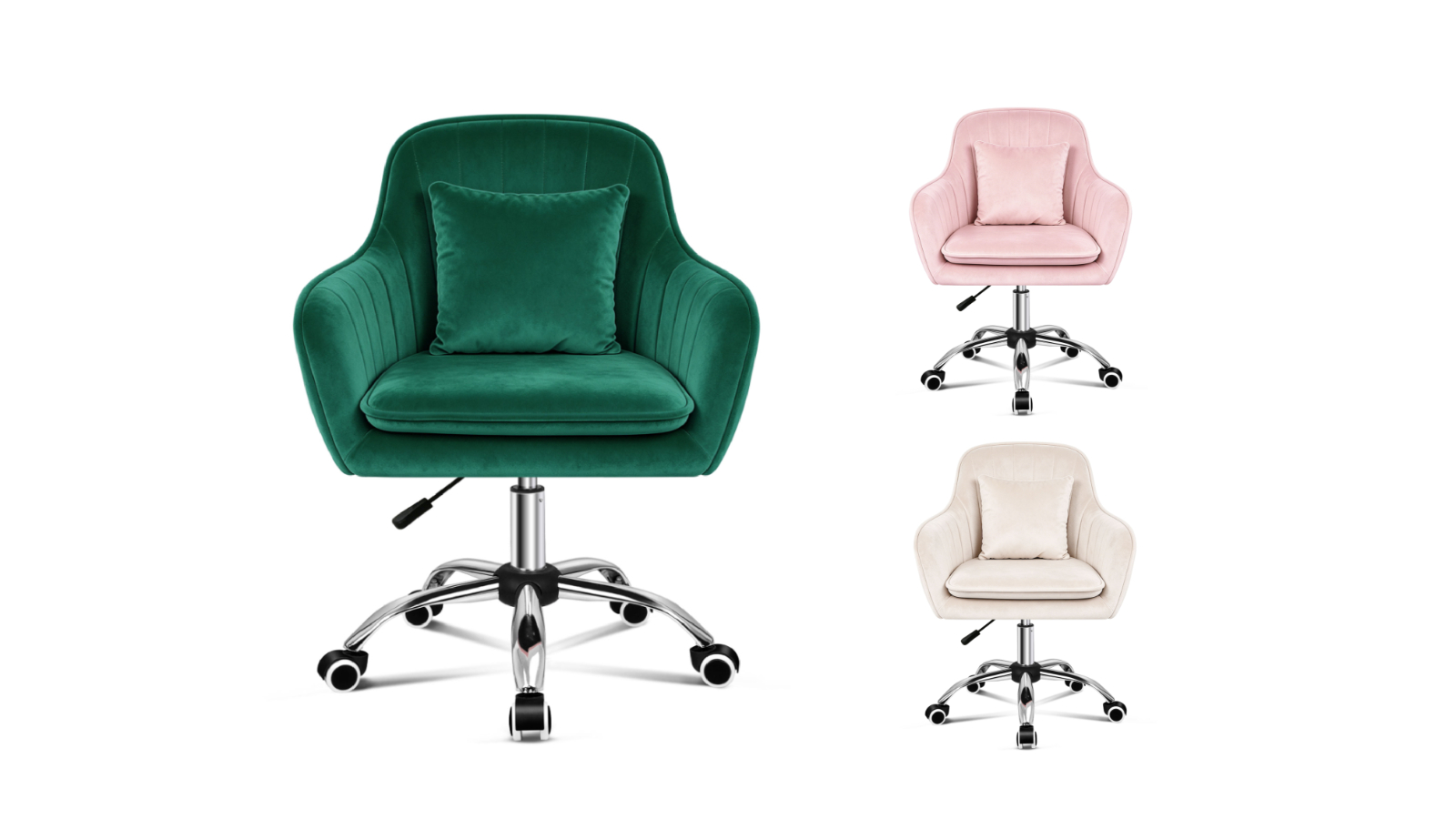 Alfordson Velvet Computer Swivel Office Chair