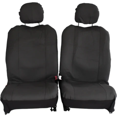 My Car Canvas Seat Cover for Mitsubishi Triton Dual Cab 07/2006-2020 - Grey
