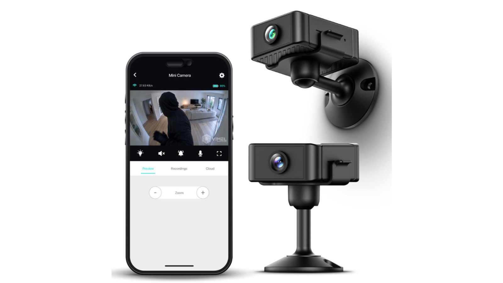 Vimel 7inch Mini Hidden Type Wireless Camera