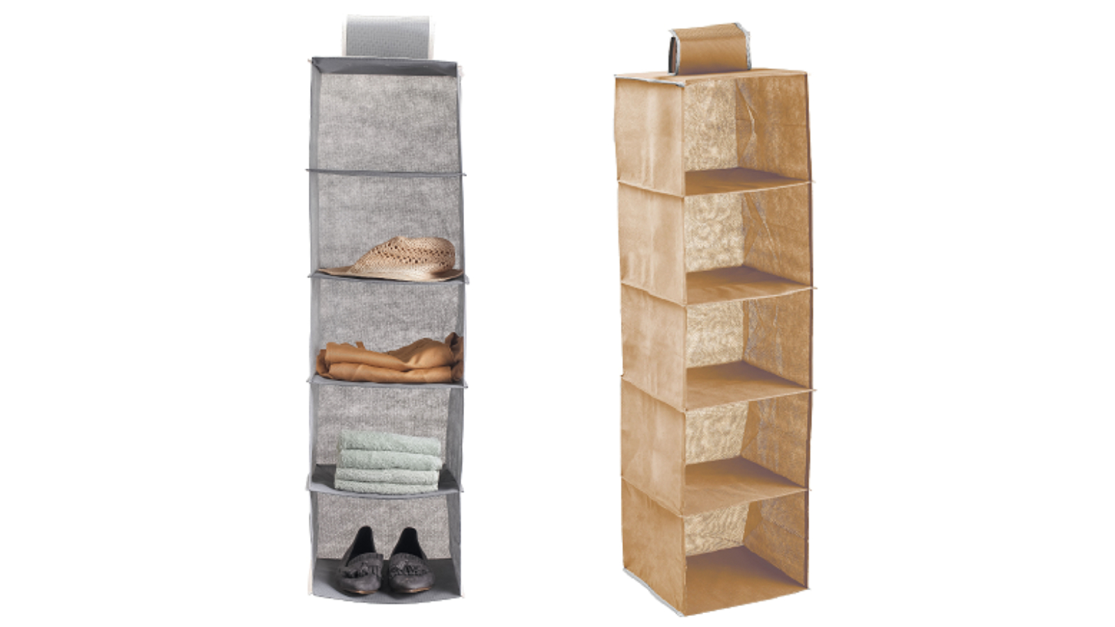 Carla Home 5-Tier Shelf Hanging Closet Organizer and Storage