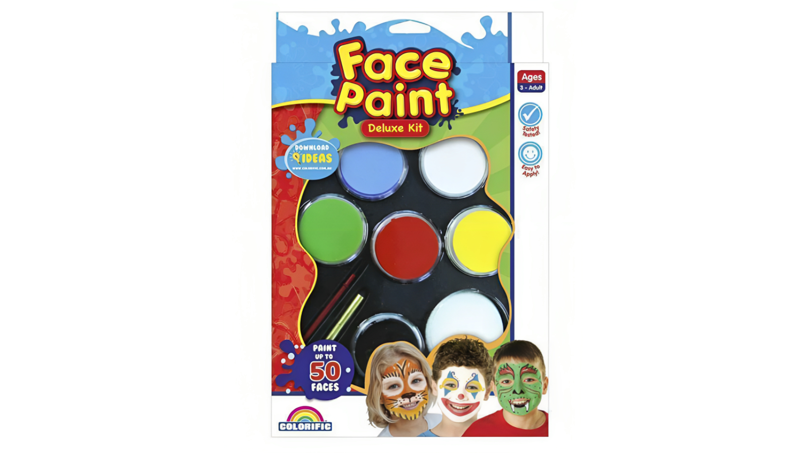 Colorific Deluxe Face Paint Kit Harvey Norman