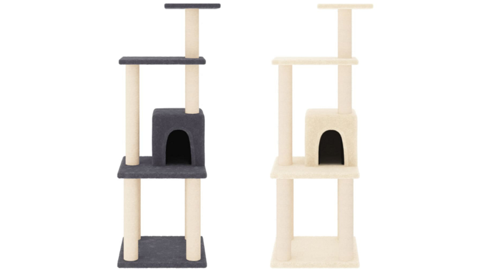 vidaXL 105cm Cat Tree with Sisal Scratching Post