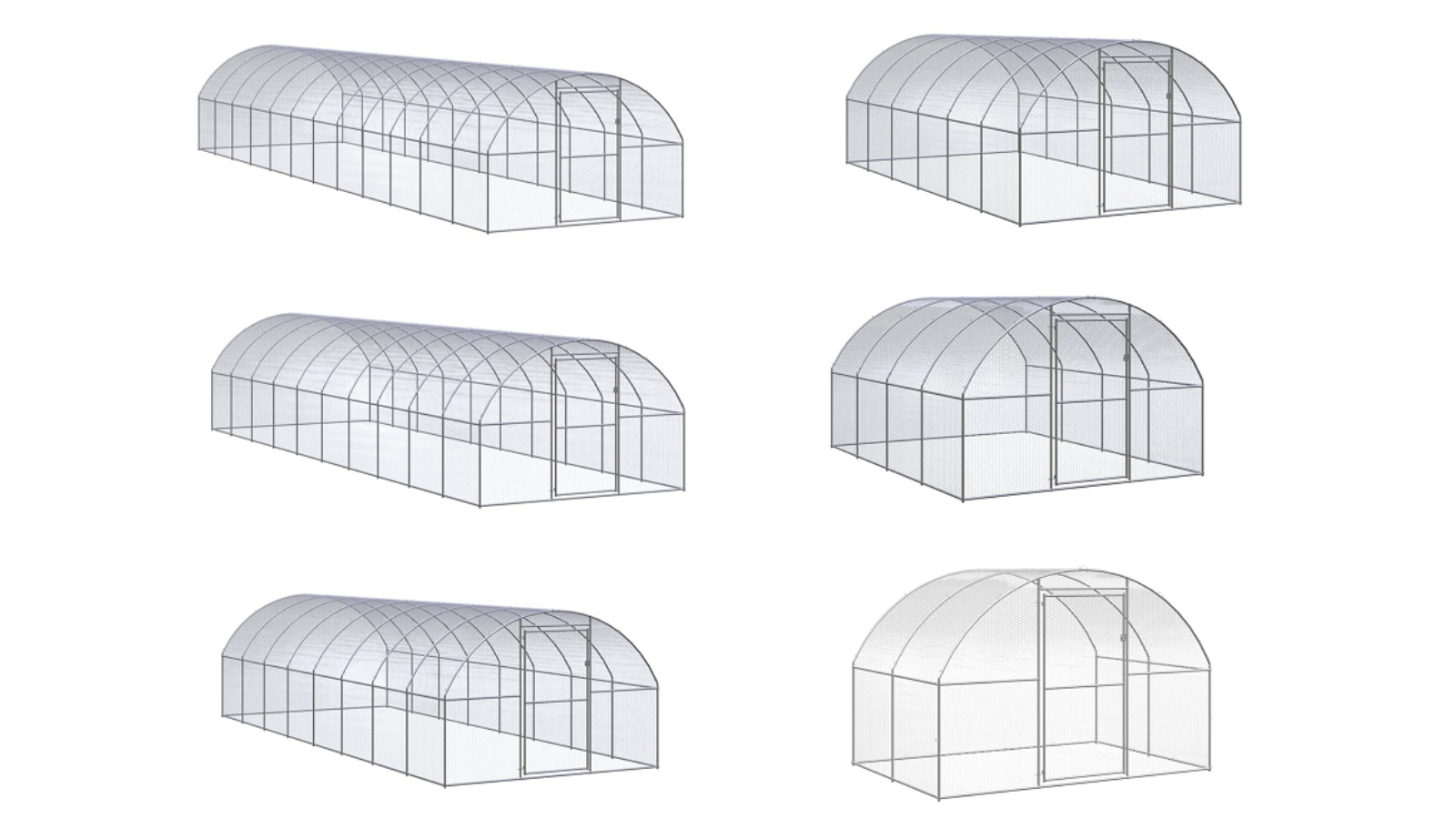 vidaXL Galvanised Steel Outdoor Chicken Coop
