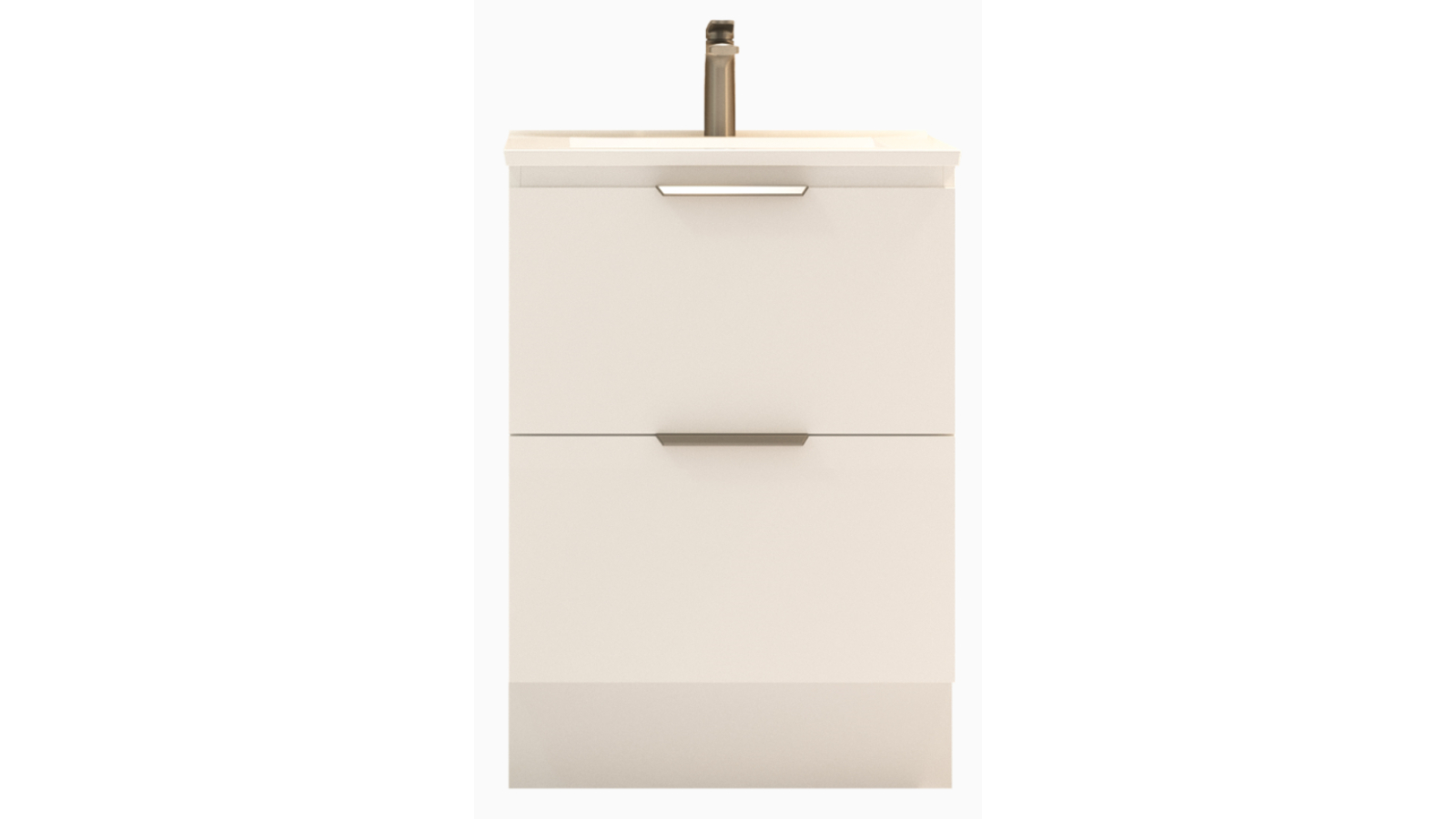 Austin Plus 600mm Floor Standing Vanity with Centre Bowl Alpha Ceramic Top