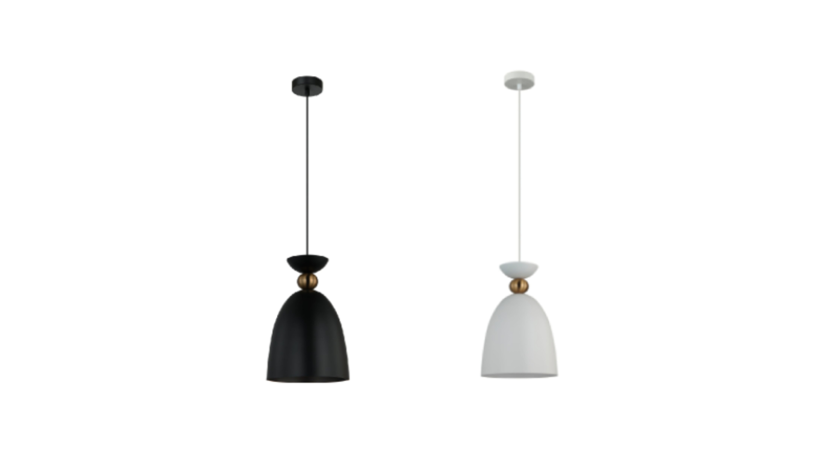 CLA Lighting Kansi Bell Pendant Light with Brass