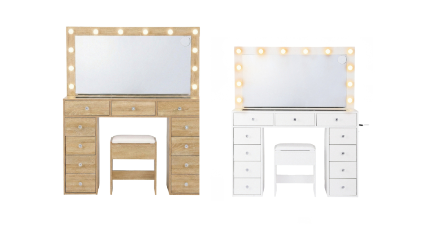 Artiss LED Dressing Table Vanity Set with Stool