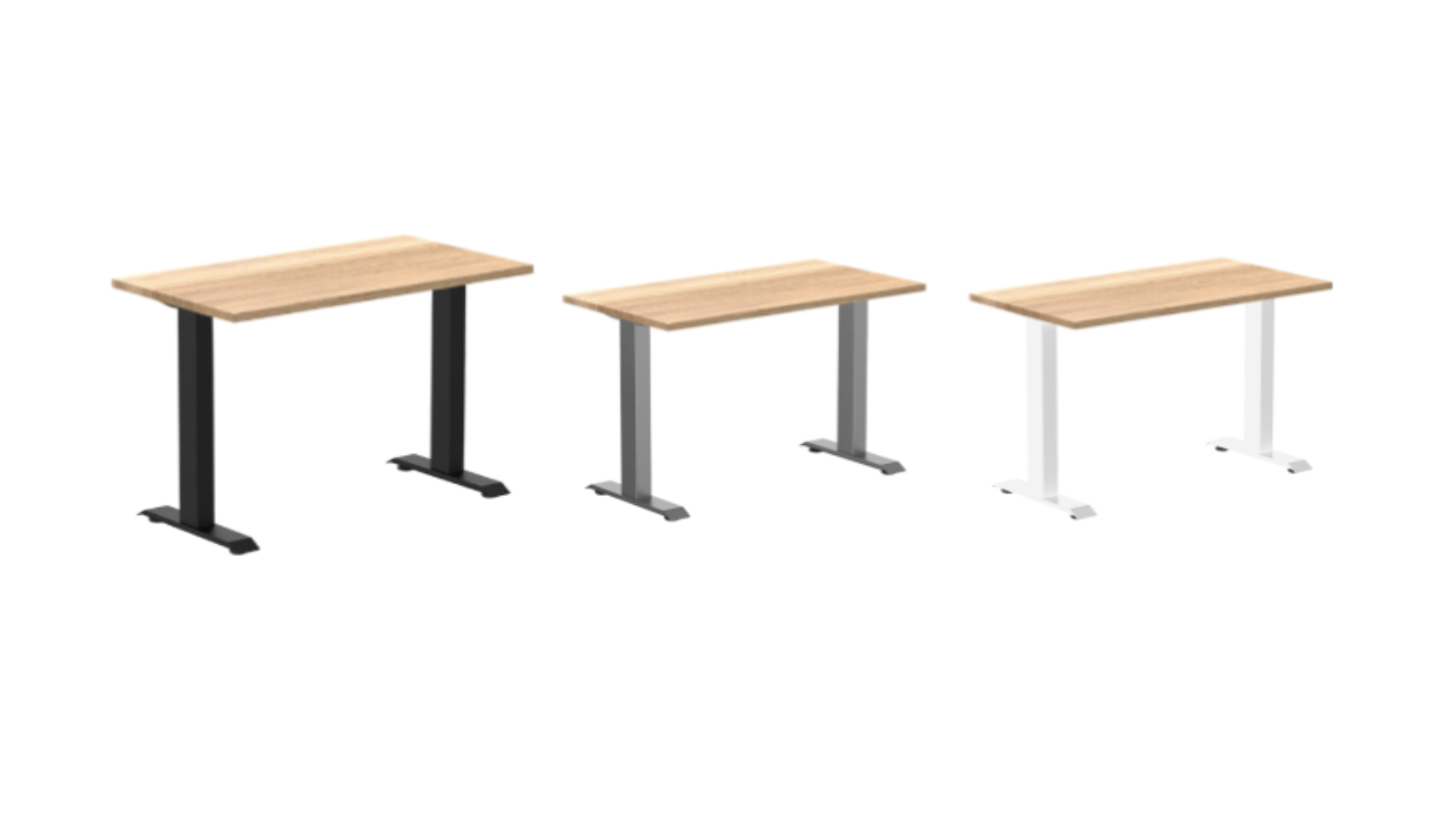 Desky White Oak Zero Mini Hardwood Office Desk