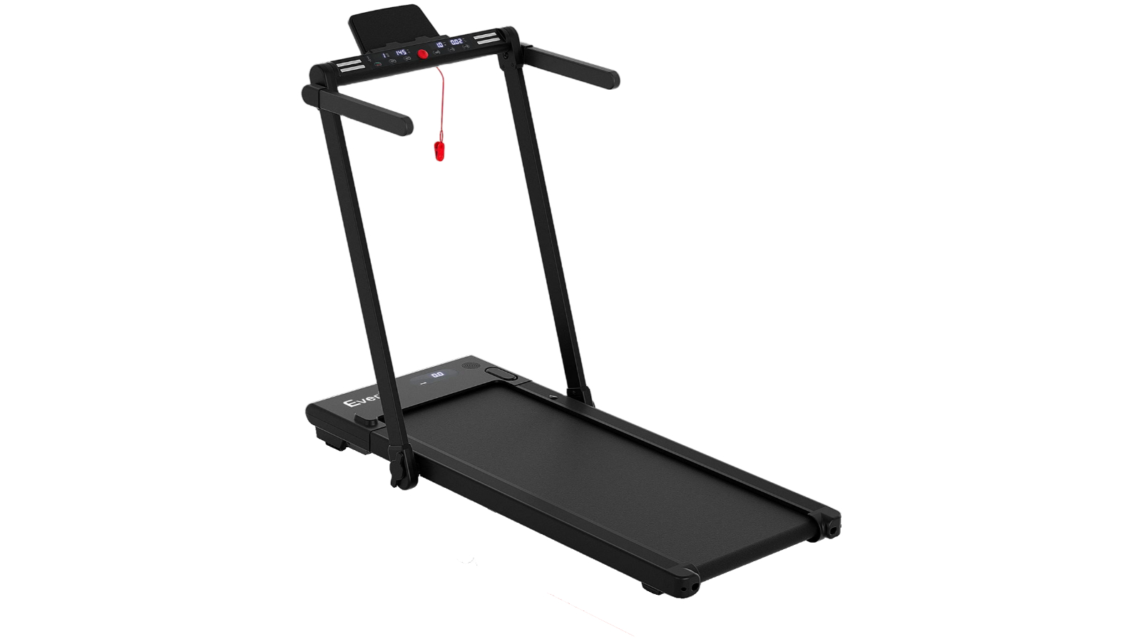 Everfit 3-in-1 Under Desk Walking Pad with LED Lights, 40cm Wide Belt - Black