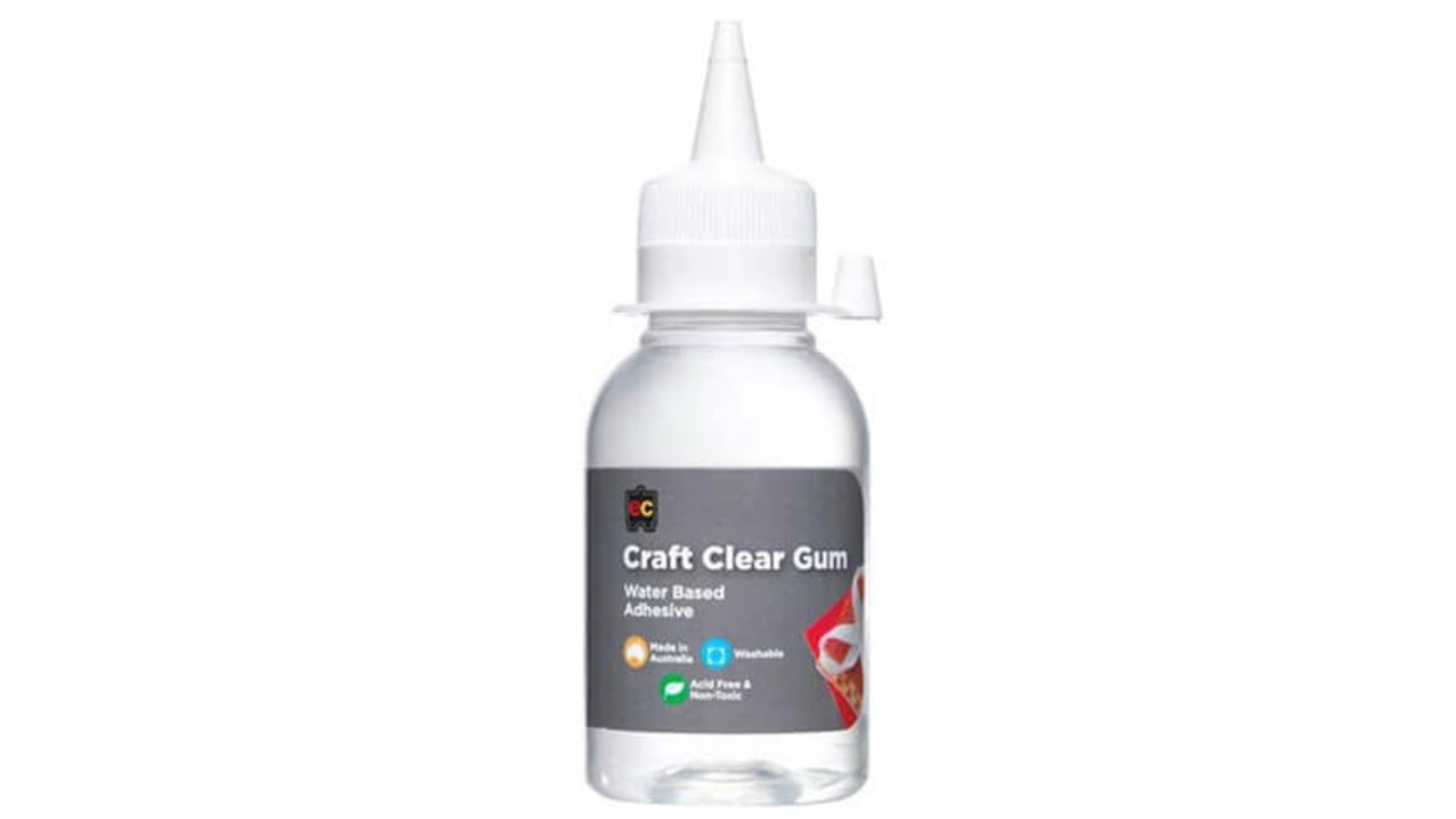 Educational Colours Clear Craft Gum Water Based Adhesive Glue 125ml