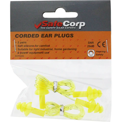Safecorp 10 Pairs Corded Ear Plugs