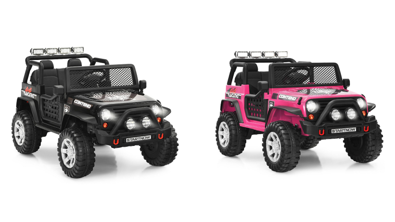 Costway Headlight Music Remote Control 12V Electric Ride-On Truck