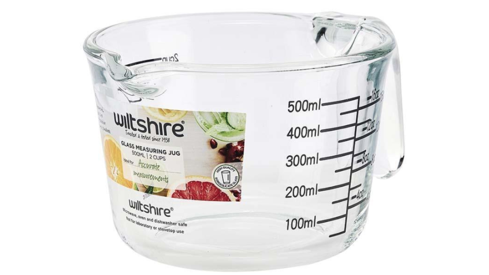 Wiltshire Borosilicate Glass Measuring Jug - 2 Cup