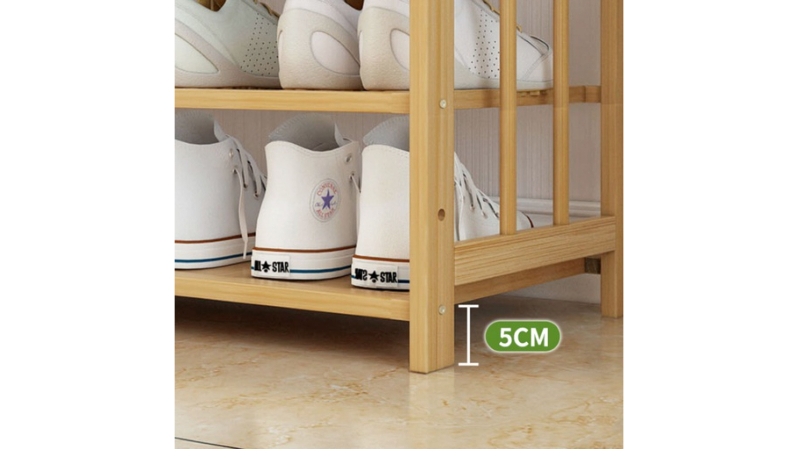 Ekkio 10 Tier Bamboo Shoe Rack
