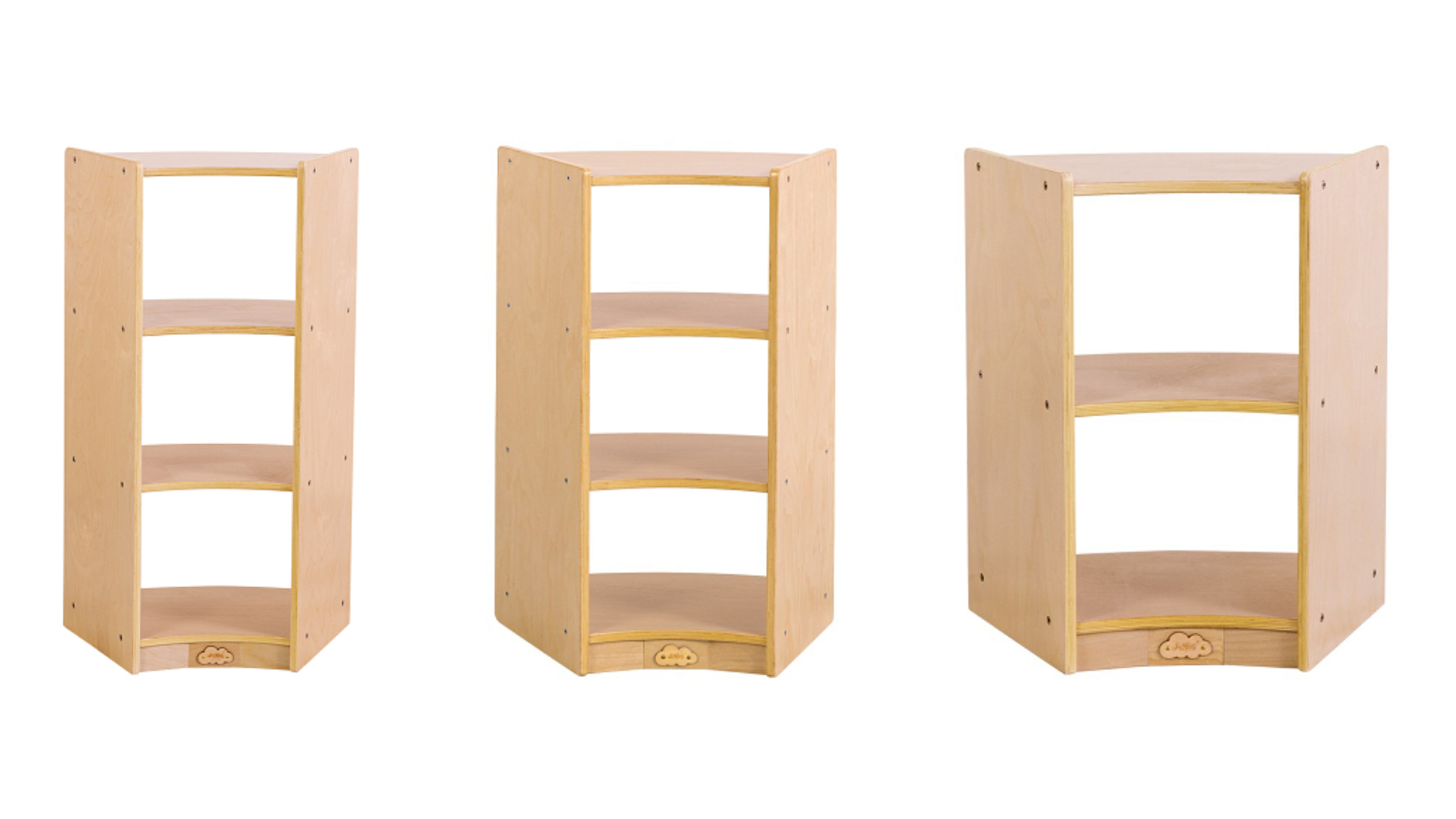 Jooyes Children Curved Shelf with Open Back
