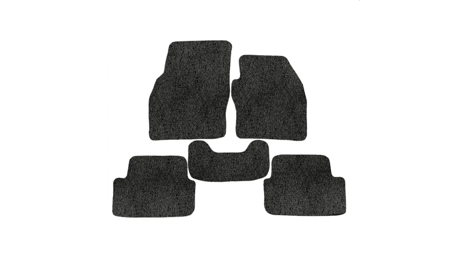 CarMatsCulture Premium Car Floor Mats Shadow Black Full Set (Front + Back Rows) for Mitsubishi Outlander (CW/ZG/ZH)2006-2012 Add Matching Boot Mat