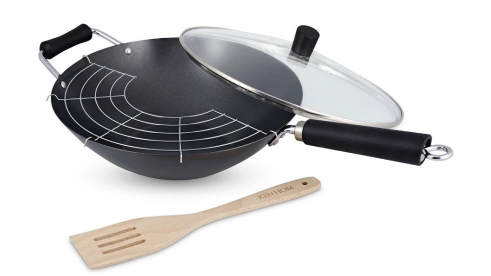 Ken Hom 4 Piece Non-Stick Carbon Steel