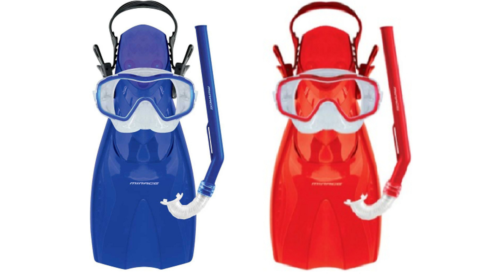 Mirage Kid's Small/Medium Shrimp Fin Flipper Mask and Snorkel Set