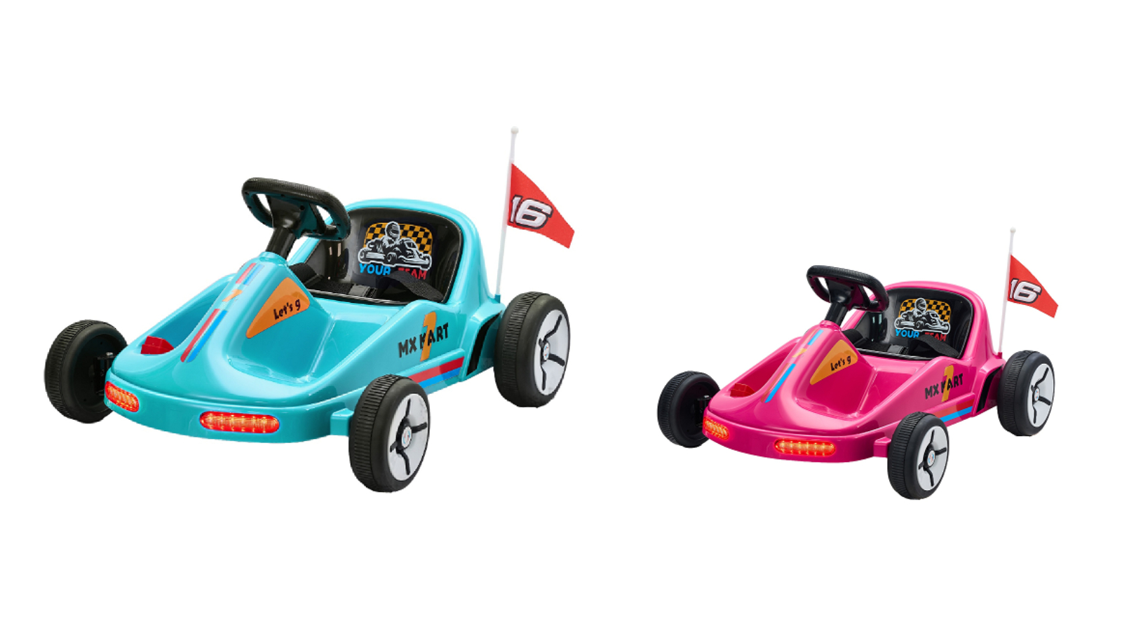 Mazam Kids Electric Bluetooth Light Music Remote Control Ride-On Kart