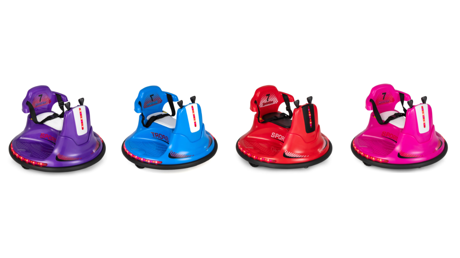 Costway 360 Degree Spin Electric Bumper Car Ride-On Toy with Remote Music LED Light